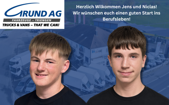 Herzlich Wilkommen Jens und Niclas